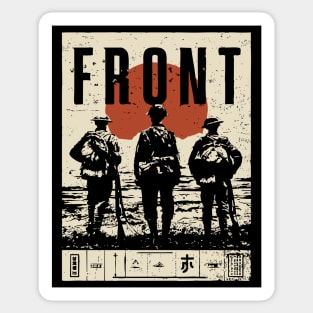 Soldiers on the Front Line Poster Sticker